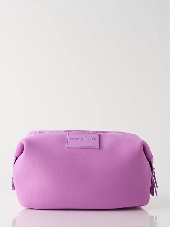 Free People Handbags - Limited Edition Free People Neoprene Lavender Cosmetic Travel Makeup Pouch Bag